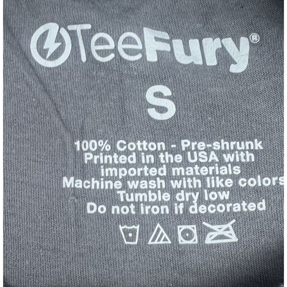 Tee Fury Womens T-Shirt Size S Harry Potter Cats on Bookshelf Gray - Picture 3 of 8